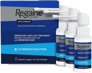 Regaine Men's Extra Strength Hair Regrowth Solution 5% Minoxidil (3x 60ml)