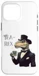 Coque pour iPhone 16 Pro Max Tea-Rex Meme Funny T Rex avec tasse