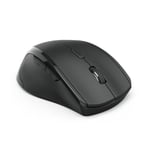 Hama Ergonimic Left Handed Wireless Mouse | Left-handed Mouse without Cable | Wireless Radio Mouse | USB Receiver | 800-1600 DPI | 3 Buttons Including Browser Buttons | 2.4 GHz | Black