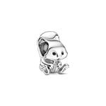 shangwang 925 Silver Charm Cactus Animal Rabbit Cat Dog Suitable For Pandora Charm Bracelet Diy Ladies Jewelry PTC235