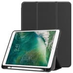 iPad 9.7 6th Gen (2018) Fodral Tri-Fold Med Pencil-hållare Svart