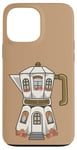 iPhone 13 Pro Max Coffee House in a Stovetop Espresso Maker, Cute Illustration Case