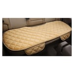 beige Universel de Voiture Banquette arrière Protection Intérieur Coussin Pad Tapis antidérapant Anti-Rayures en Peluche arrière