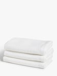 John Lewis Spa Waffle Face Cloths, Pack of 3