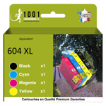 Pack de 4 cartouches compatibles Epson 604 XL Série Ananas