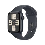 Apple Watch SE 44mm Midnatt med Midnatt Sport Band - M/L