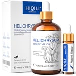 HIQILI Helichrysum Essential Oil, 100% Pure Natural Helichrysum Oil 100ml for Skin, Scars, Diffuser, Relaxation, Bruise - 3.38 Fl Oz