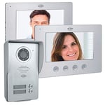 ELRO 2- Family Video Door Intercom- 2 x 7" Color Monitor DV477W2 - Camera with Nightvision- 2 Screens for use in Multiple Rooms/Appartments- 16 Ringtones