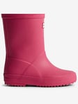 Hunter Kids First Matte Wellington Boots, Pink, Size 6 Younger