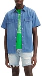 Levi's Men's Ss Relaxed Fit Western Shirt, Tombstone Stonewash, L