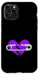 Coque pour iPhone 11 Pro Purple Healing In Process - Graphique de couleur violette