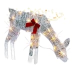 Lighted Christmas 2D Reindeers Outdoor Decorations, Pre-Lit Light Up Xmas9768