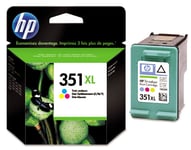 HP 351XL - 14 ml - à rendement élevé - couleur (cyan, magenta, jaune) - original - cartouche d'encre - pour Deskjet D4268; Officejet J6413; Photosmart C4450, C4470, C4472, C4524, C4585, C5225, C5288