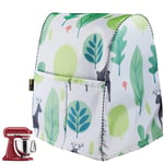 KitchenAid Mixers Cover,Stand Mixer Covers for 5.7 and All 7.6 Litre KitchenAid Mixer, Stand Mixer Cover with 2 Zipped Pockets(Green)