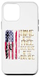 Coque pour iPhone 12 mini T-shirt design Home Of The Free Because Of The Brave