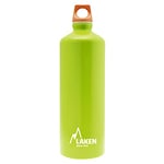 LAKEN Bouteille d'eau en aluminium Futura de avec bouchon à vis et goulot étroit, Gourde Alum 1 Litre, Vert