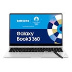 Samsung Galaxy Book3 360, Ordinateur Portable, 15.6", Intel Core i7, 16 Go RAM, 512 Go SSD, Intel Xe Graphics, Argent, Clavier AZERTY FR