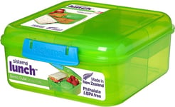 Sistema Bento Box mennä lounaslaatikko | Hoitopysäkki jogurtti-/hedelmäastialla | 1,25 l | BPA-vapaa | Sekoitettuja värejä | 1