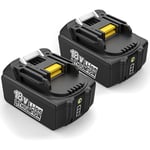 Pdstation - 2pièces pour Makita 18V 7.0Ah lxt Batterie Li-ION de Rechange BL1860B BL1850 BL1860 BL1850B BL1840B BL1840 BL1830B 194205-3 194309-1