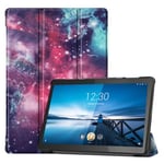 Lenovo Tab M10 FHD Rel TB-X605LC Designer Tri-Fold Case Galaxy