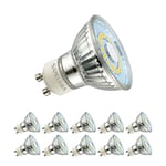 sanlumia 10 X 5W GU10 LED Super Bright Spotlight Bulb 450lm 120 Degree Beam Angle Non Dimmable 50W Halogen Equivalen Warm White 3000K