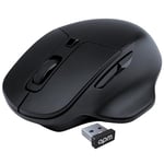 APM Souris Office sans-Fil, 2.4 GHz, Silencieuse, Récepteur USB, DPI Ajustables 800/1200 / 1600, 6 Boutons, Pile Incluse, Compatible avec PC Mac Ordinateur Portable, 571172