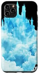 Coque pour iPhone 11 Pro Max Château Majestueux Flottant dans les Nuages