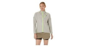 Veste impermeable asics fujitrail waterproof gris femme