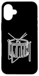 iPhone 16 Plus Steel Drums Line Art For Musicians Steel Drum Case