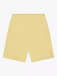 BOSS Kids' Bermuda Logo Embroidered Cotton Blend Shorts, Yellow