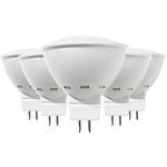 Lot 5 ampoules led GU5.3 6W Equi.50W 540lm 3000K 15000H Primer Leader