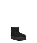 UGG Classic Mini Platform Fashion Boot, Black, 12 UK