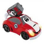 Chicco Johnny Coupé Racing Voiture Radiocommandée pour Enfants, Voiture de Course Radiocommandée avec Phares qui S'Allument, Voiture Radiocommandée Rouge - Jouet pour Enfants de 2 à 6 ans