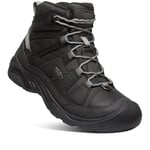 KEEN Men's Circadia Mid Polar Hiking Boots, Black/Steel Grey, 6.5 UK