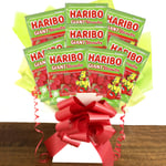 HARIBO GIANT STRAWBS Sweets Bouquet | Personalised Hamper | Christmas Gift