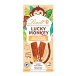 Lindt - Tablette LUCKY MONKEY Lait Céréales Croustillantes - Chocolat au Lait, 100g