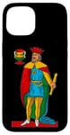 Coque pour iPhone 15 Scorpa/Briscola King of Cups Re di tazze Italian Jeu de cartes