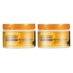 2x CANTU Acai Berry And Shea Butter Revitalizing Curling Cream 340g