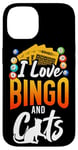 iPhone 14 Bingo Player Cat I Love Bingo And Cats Case