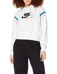 NIKE Women's Sportswear Heritage Po Women s Hoodie, White, XS UK