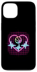 Coque pour iPhone 13 Heartbeat Panier de basketball Heart Line Pulse Player Sport Basket