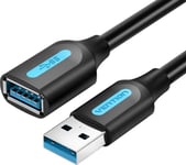 Usb 3.0 Male-Female Extension Cable Vention Cbhbh 2M Black Pvc