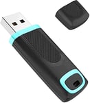 Vansuny 64GB USB Stick USB 3.0 Flash Drive High Speed USB Memory Stick Cap Design Thumb Drive Pen Drive (64GB Cyan)