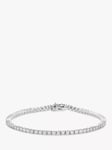 Mogul 18ct White Gold Diamond Tennis Bracelet, 1ct