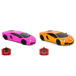 CMJ RC Cars Lamborghini Pink Aventador LP700-4 Officially Licensed Remote Control Car 1:24 Scale Working Lights 2.4Ghz Girls RC & Lamborghini Aventador LP700-4 Remote Control RC Car