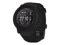 Garmin Instinct 2 Solar - Tactical Edition - 45 mm - svart - sportklocka med band - silikon - handledsstorlek: 135-230 mm - monokrom - 32 MB - Blueto