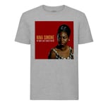 T-Shirt Homme Col Rond Nina Simone My Baby Just Cares For Me Jazz Album Musique Rétro Poster