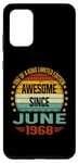 Coque pour Galaxy S20+ Awesome Since June 1968 limited edition 56th Birthday