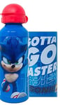 Sonic Le Hérisson Aluminium Boissons Bouteille 500ml Bleu Rouge Casquette