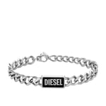 DIESEL Mens Bracelet DX1513040 Stainless Steel Black